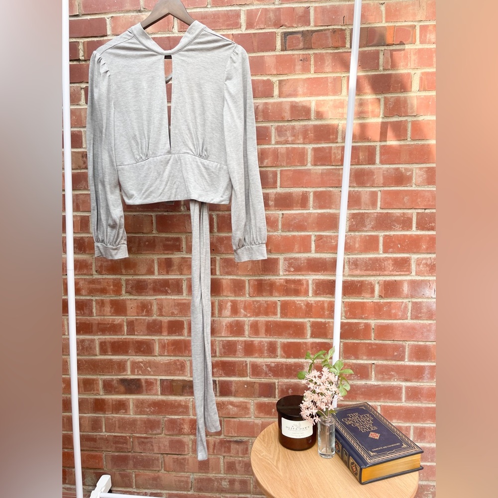 Cropped Tie Shirt